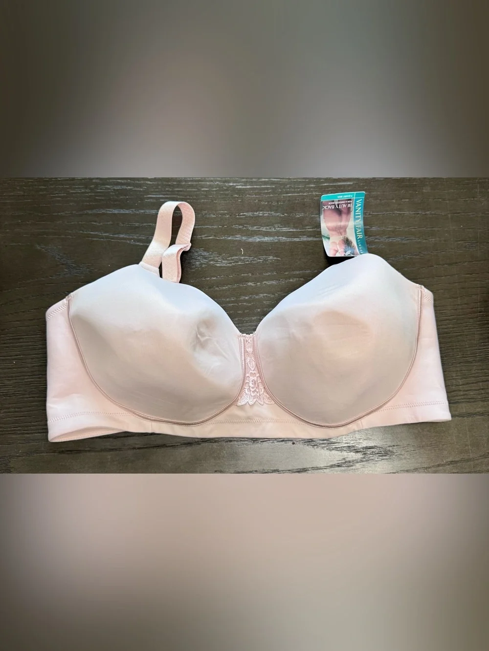 NWT Vanity Fair Beauty Back Wireless Smoothing Bra 44DD Nude 71380